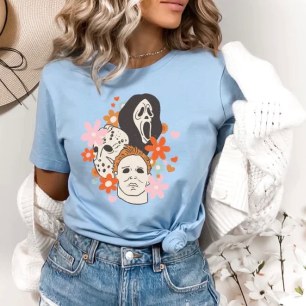 Spring floral Horror Shirt